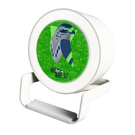 Keyscaper - Seattle Seahawks Night Light Charger with Bluetooth Speaker - White