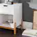 Alt View Zoom 19. Walker Edison - Scandi 1-Drawer Minimalist Nightstand - White.