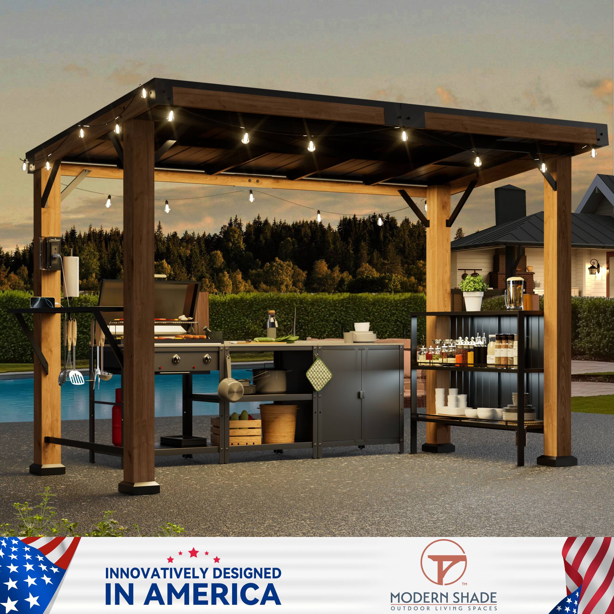 INNOVATIVELY DESIGNED IN AMERICA  
MODERN SHADE OUTDOOR LIVING SPACES