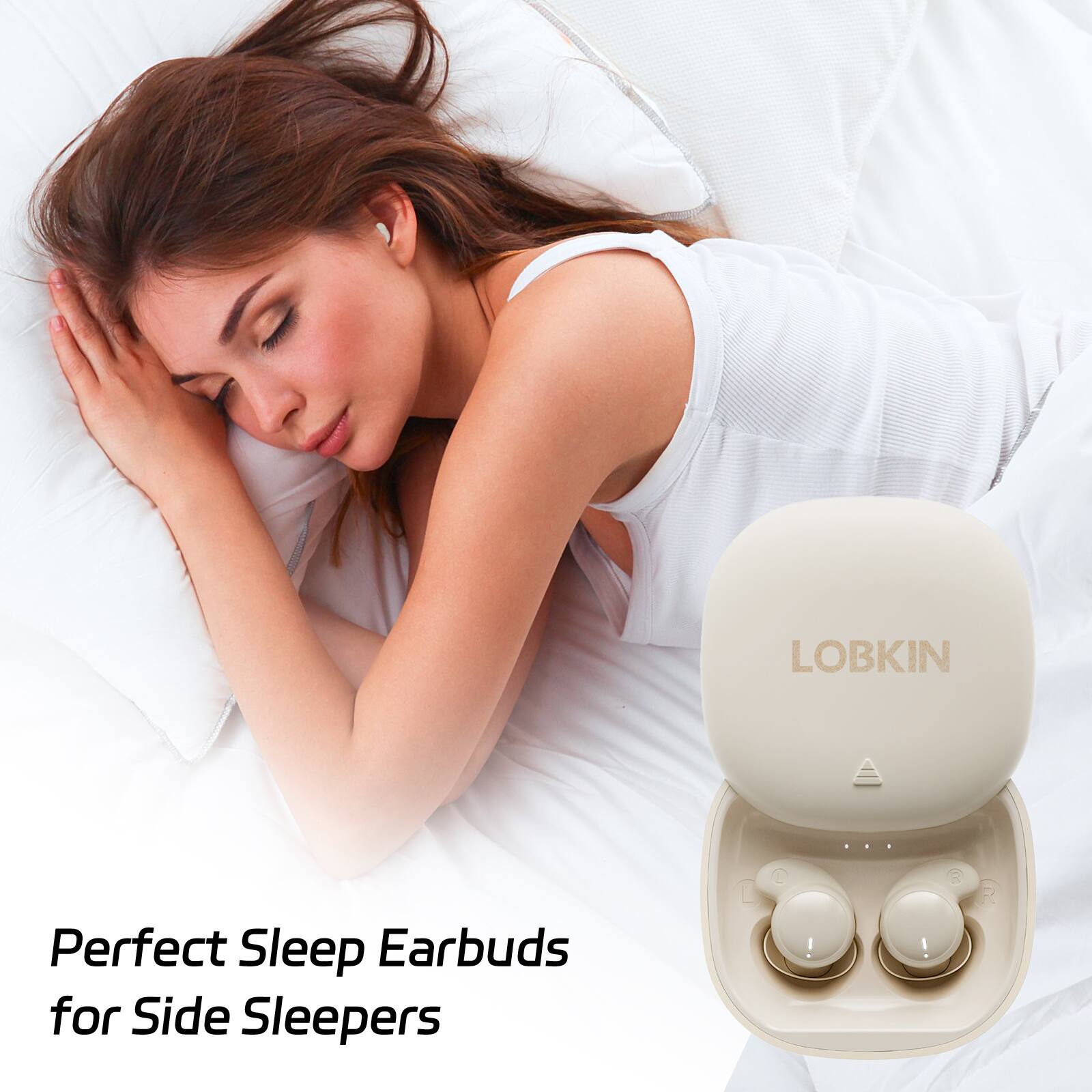 LOBKIN Perfect Sleep Earbuds for Side Sleepers