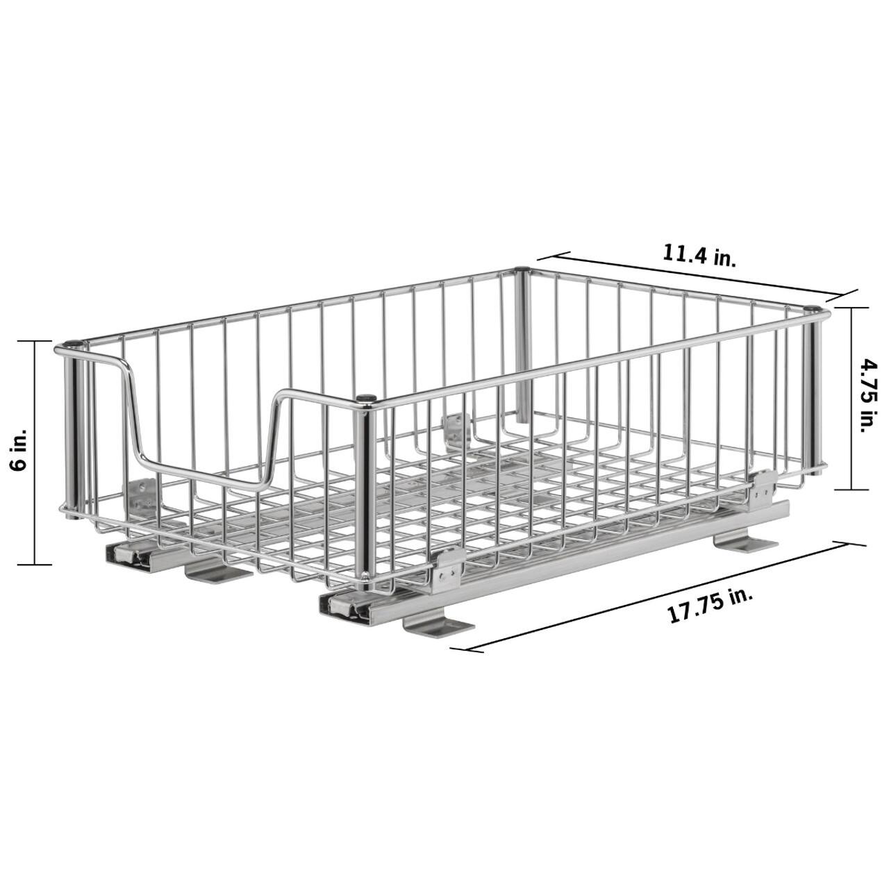 The image shows a metal cage with a size of 11.4 inches in height and 6 inches in width. The cage is made of metal bars and is designed to hold items securely.
