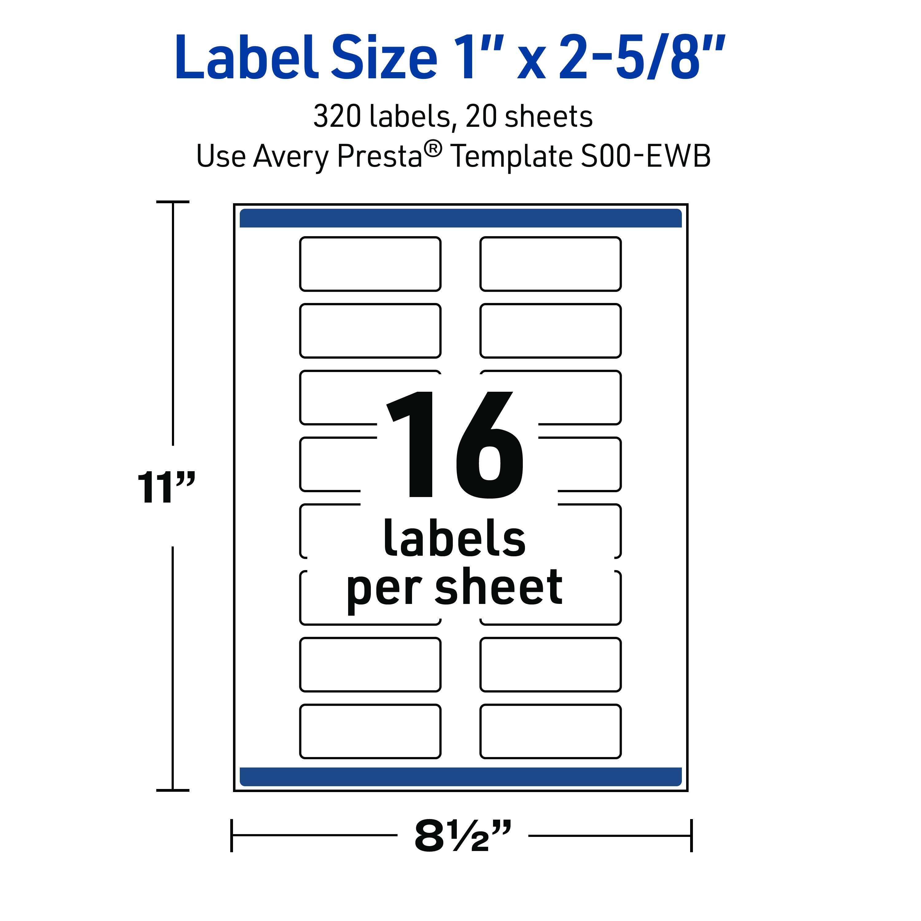 Avery Address Labels, 1