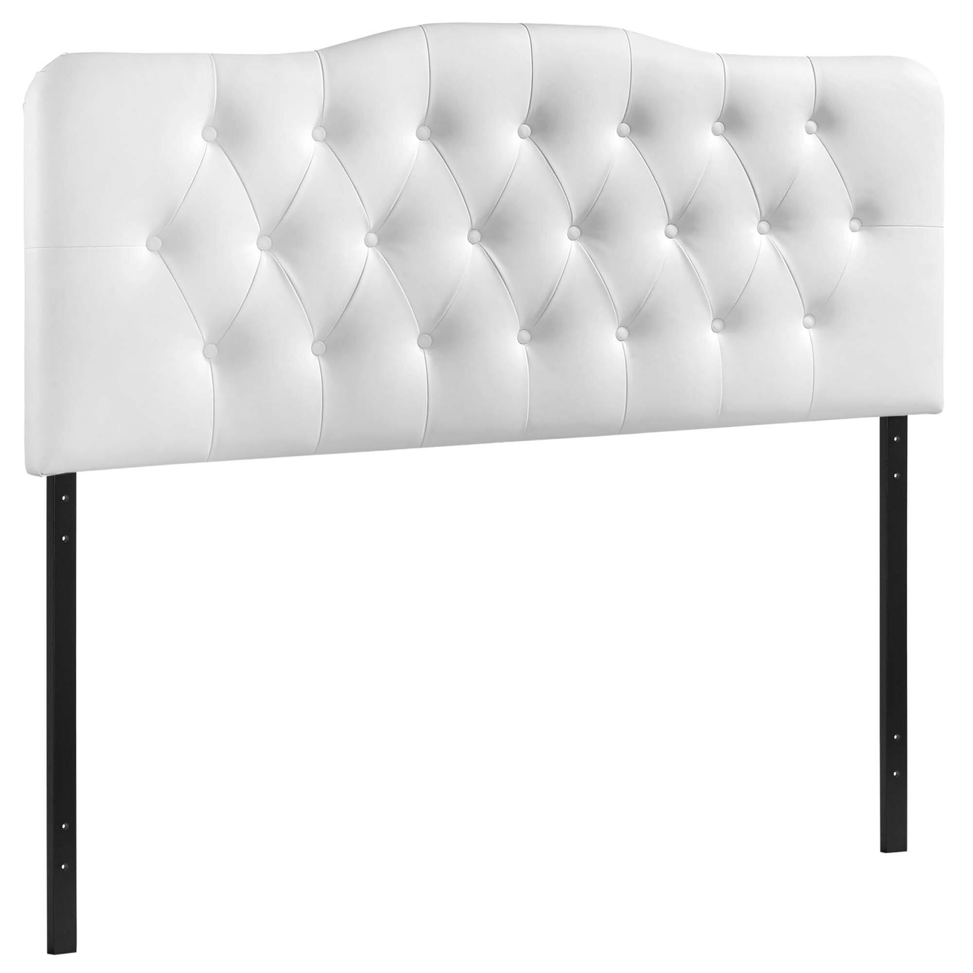 Alt View 1. Modway - Annabel Upholstered Vinyl Full Headboard by Modway - White.
