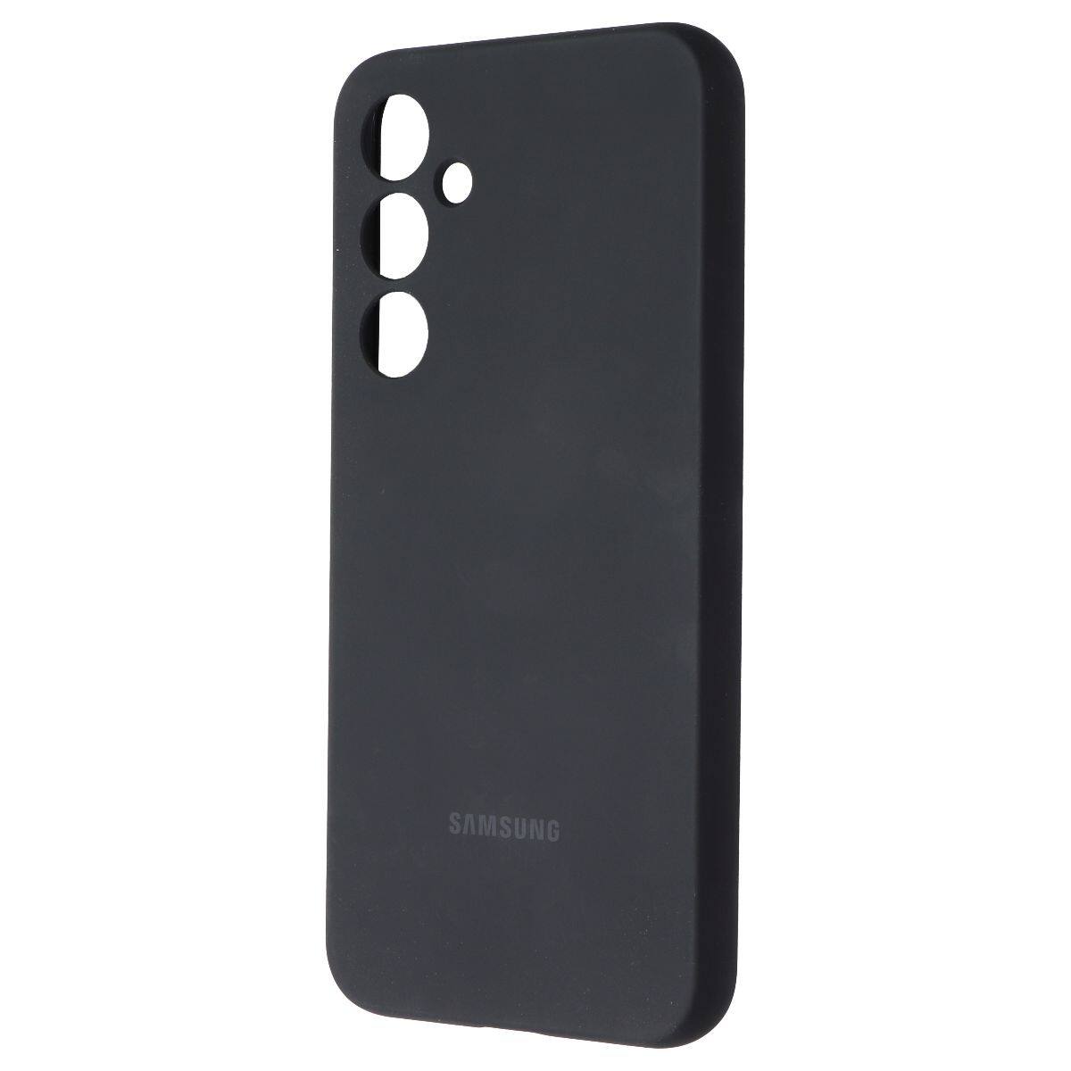 Front. Samsung - Samsung Official Silicone Case for Samsung Galaxy A35 5G - Black - Black.