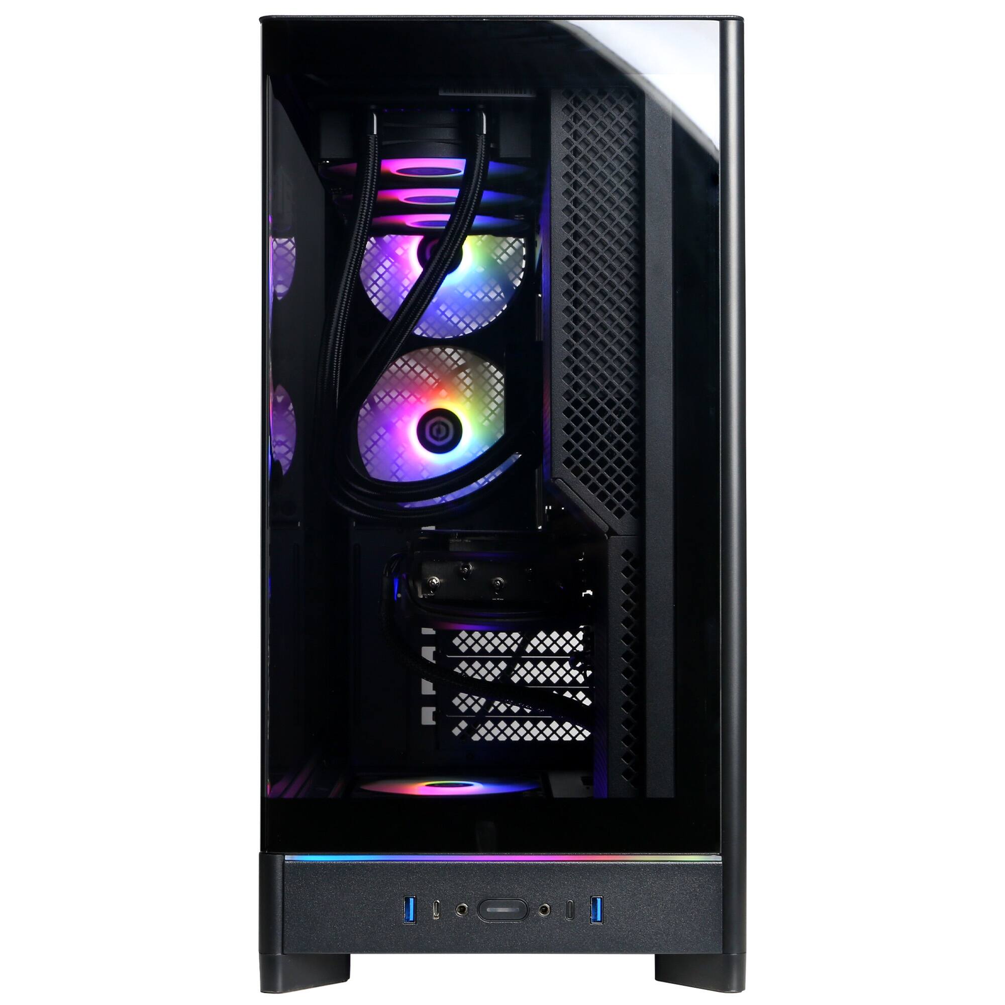 Alt View 1. CyberPowerPC - Gaming Desktop - AMD Ryzen 9 9950X 2024 - NVIDIA GeForce RTX 5090 32GB - 64GB DDR5 Memory - 4TB SSD Storage - Black.