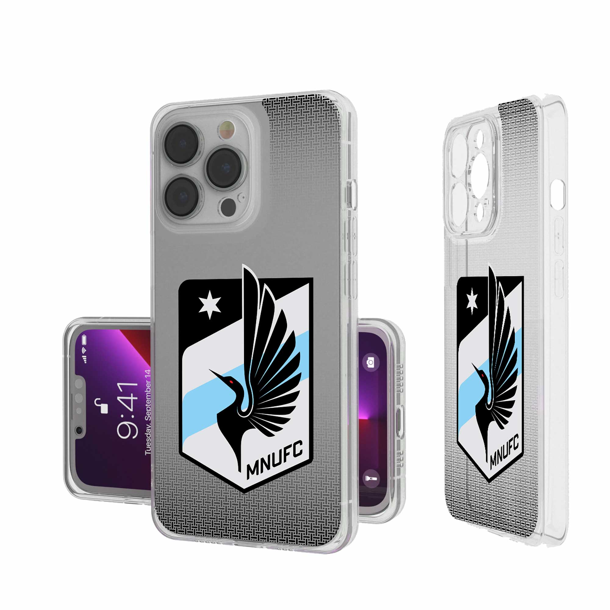 Keyscaper - MLS - Minnesota United FC Linen Logo iPhone Clear Case - 14 Pro Max - Multicolor