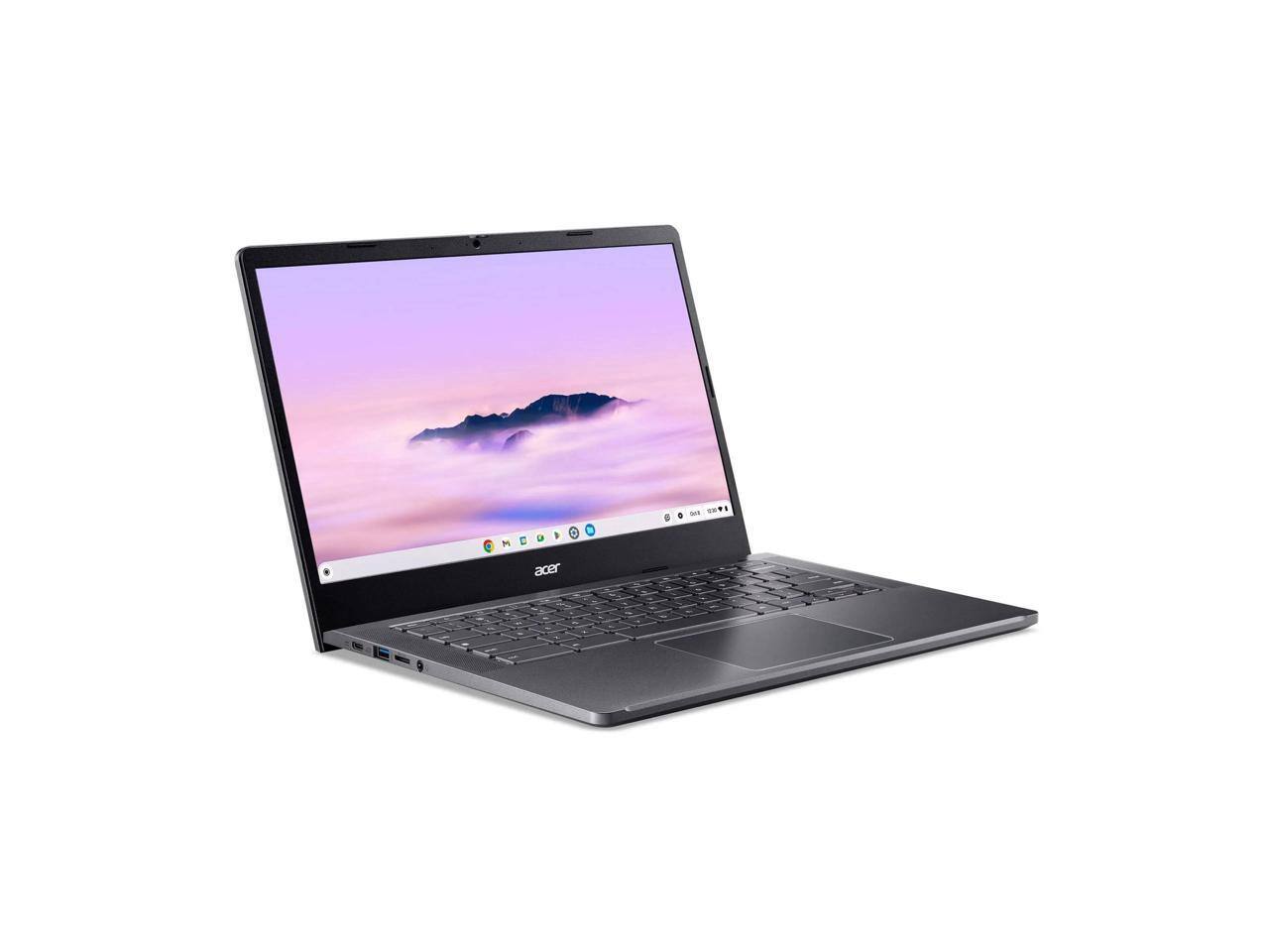 Alt View 1. Acer - Acer Chromebook Plus 514 - i3-N305, 8GB, 256GB SSD, Touchscreen, Wi-Fi 6E - Silver.