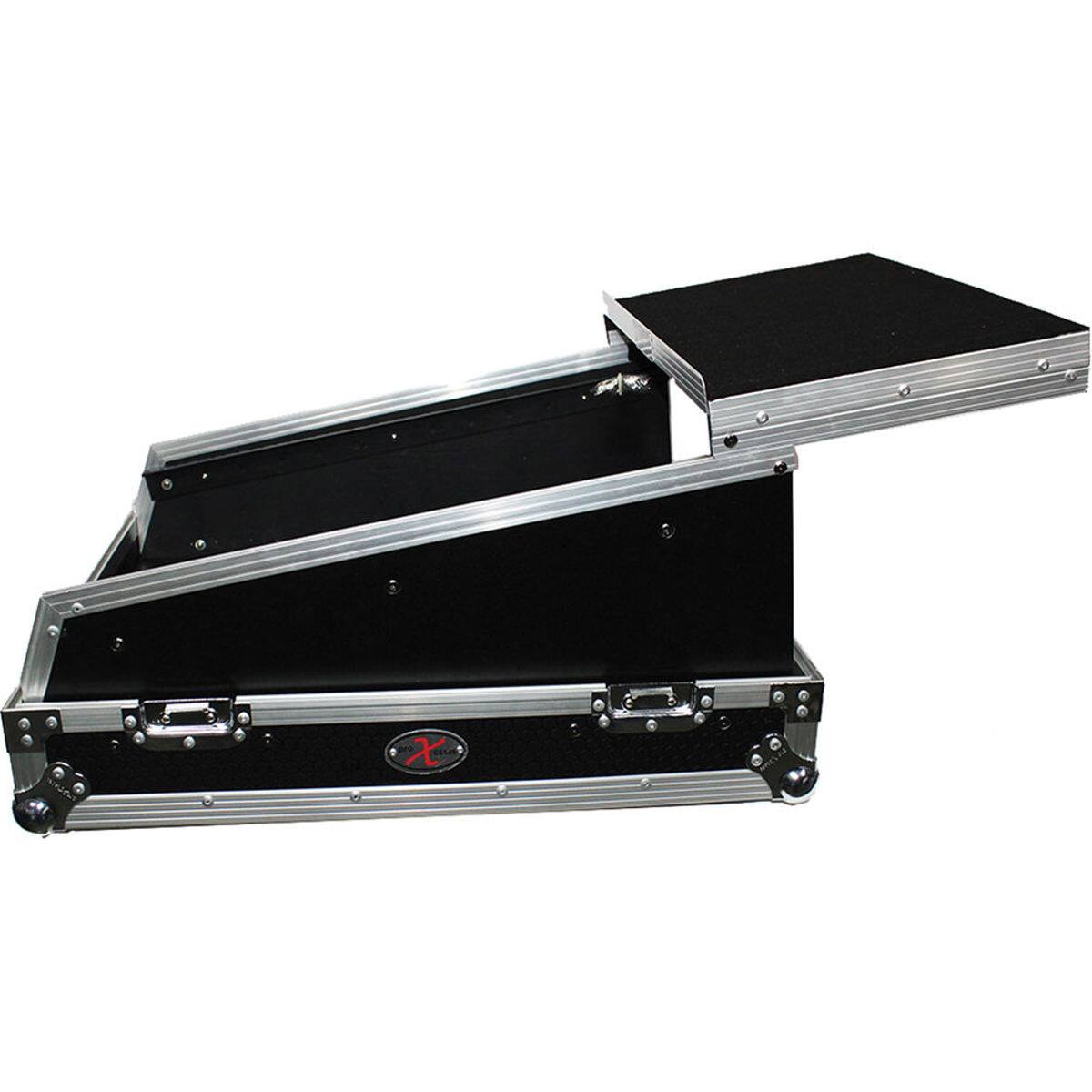 Alt View 3. ProX - ProX XS-19MIX14ULTHW ATA-300 Style Rackmount Case with Sliding Laptop Shelf for 14U 19" Top Mount 16-Channel Mixer,.
