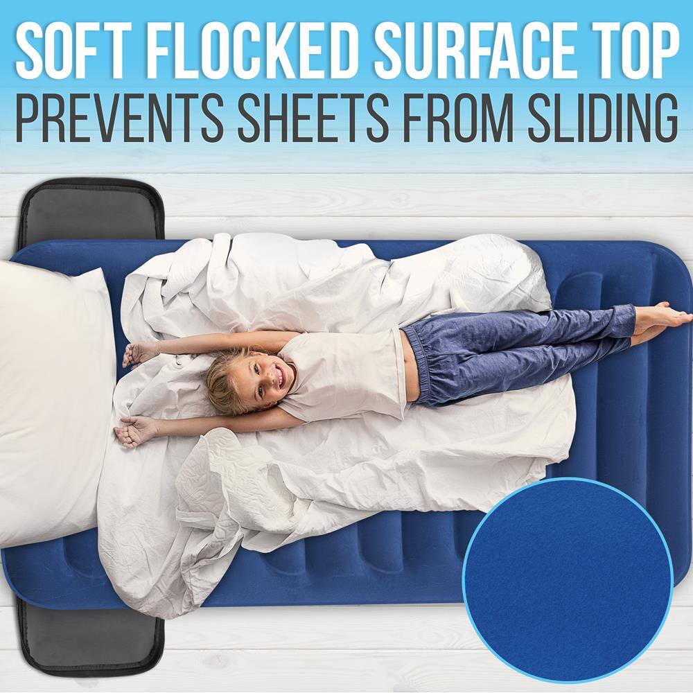 SOFT FLOCKED SURFACE TOP PREVENTS SHEETS FROM SLIDING