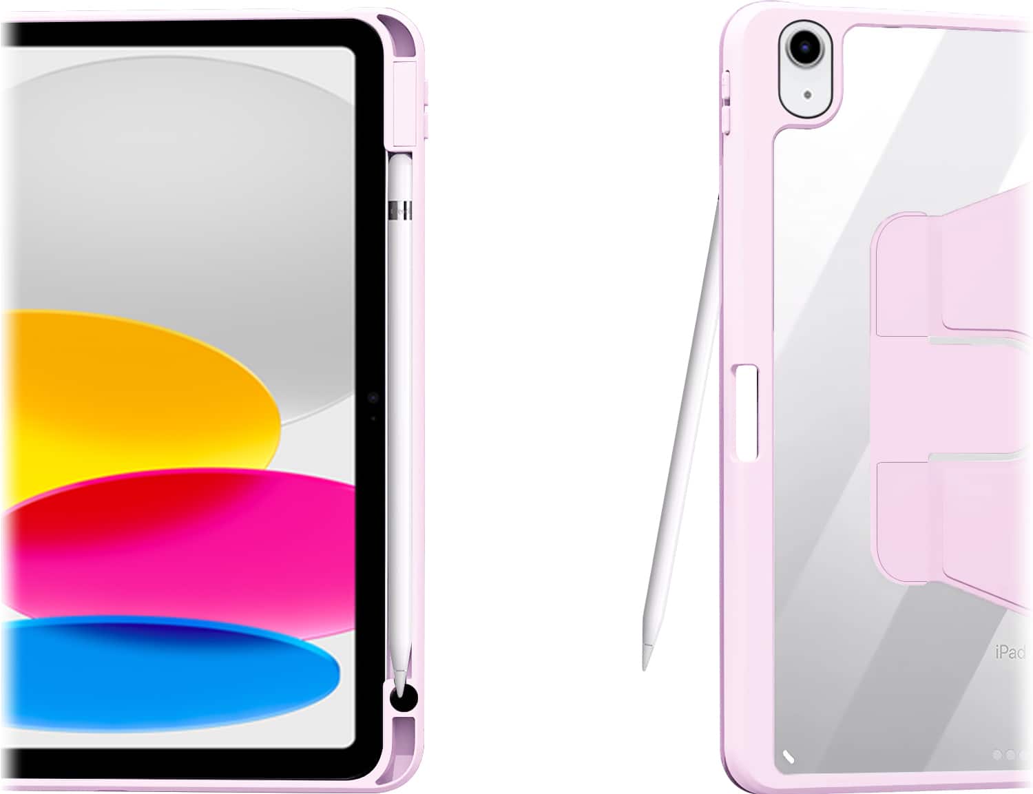 Alt View 15. SaharaCase - Venture Series Rotating Folio Case for Apple iPad 11'' (A16) and iPad 10.9'' (10th Gen) - Pink.