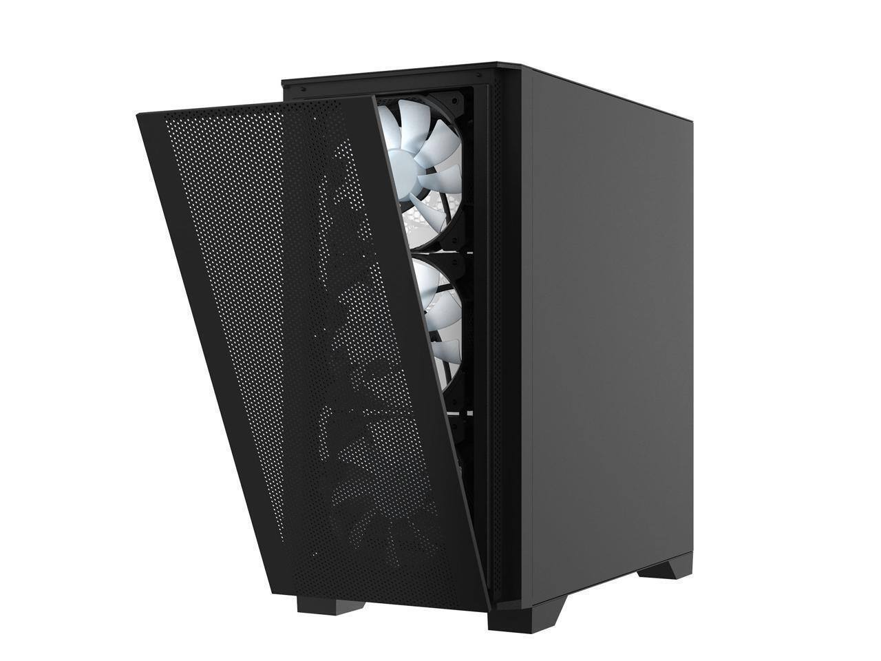 Back. Montech - Montech AIR 100 ARGB microATX Tower - Black.