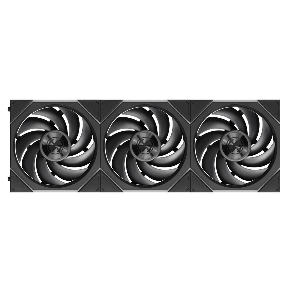 Left. Lian Li - UNI FAN TL Flex 120mm Normal Blade (NOT Reverse) ARGB Fan, 3 Pack, Infinity Mirror, Controller Included (12TL1F3B) - Black.
