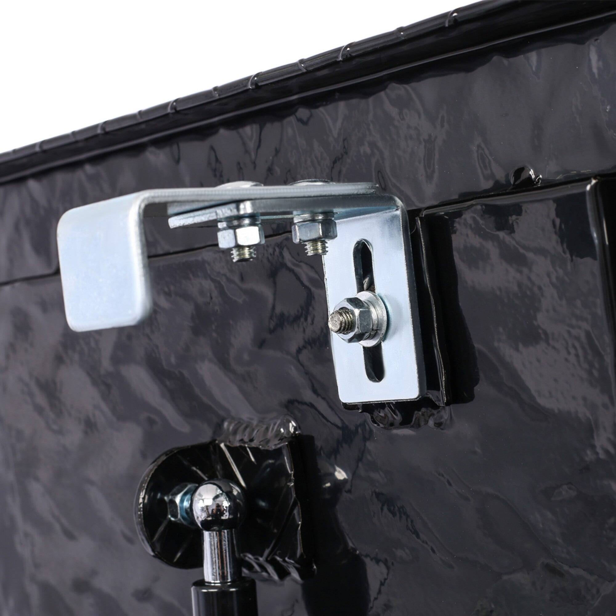 Alt View 4. Boyel Living - Black 29x16.5x18.5-Inch Aluminum Heavy-Duty Truck Bed Underbody Tool Box.