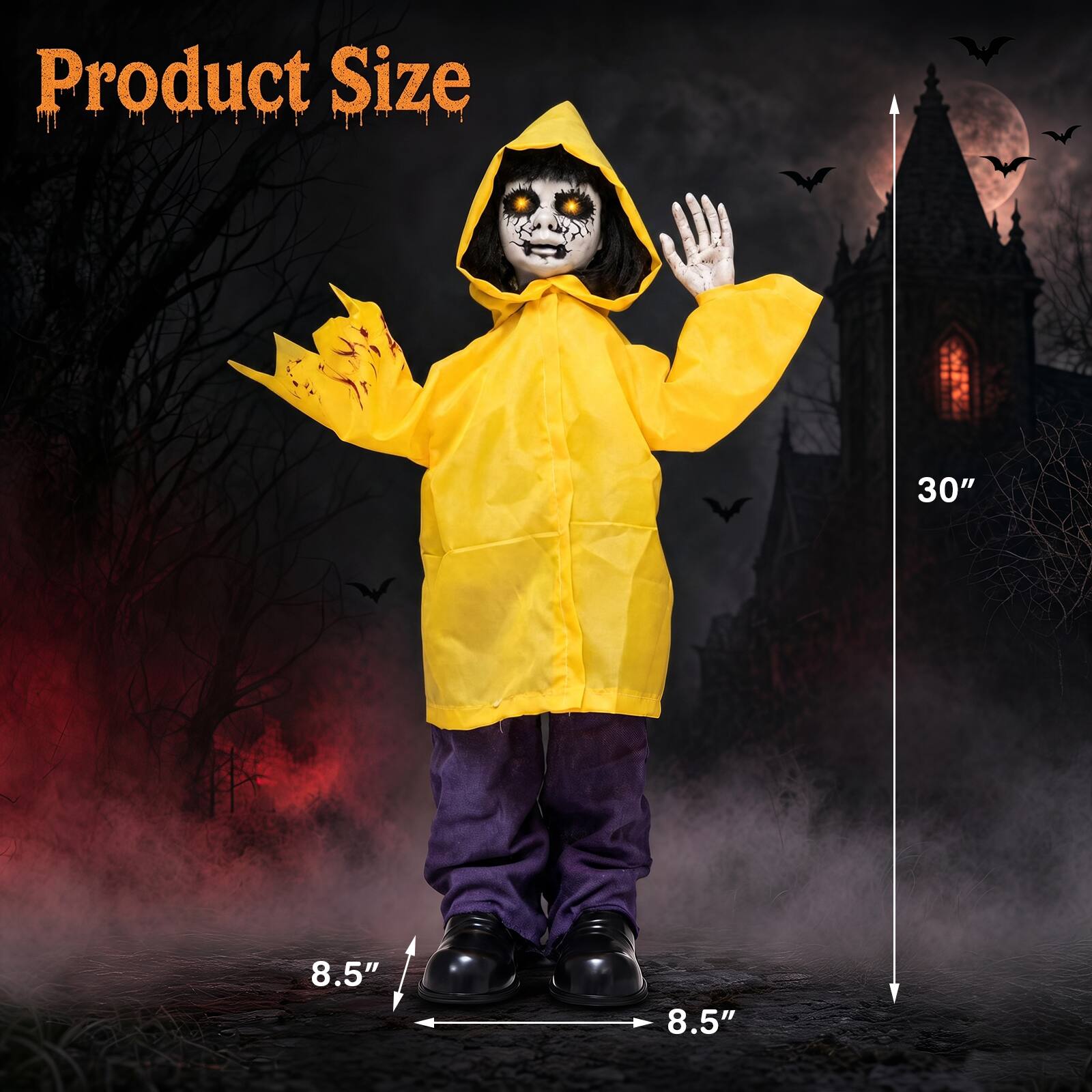 Product Size  
30"  
8.5"  
8.5"