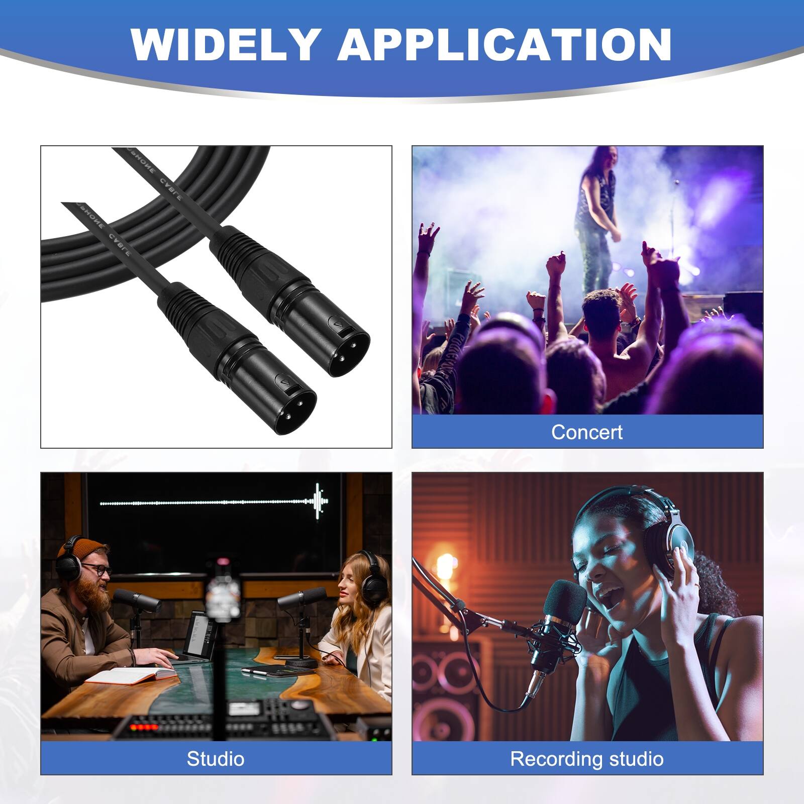 WIDELY APPLICATION

Concert  
Studio  
Recording studio