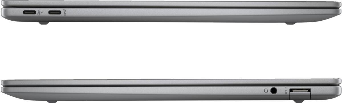 Alt View 4. HP - OmniBook X 14" 2.2K Touch Snapdragon X Elite X1E-78-100 up to 3.4 GHz 16GB RAM 1TB SSD Windows 11 Home - Gray.