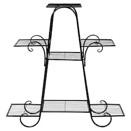 Kadyn - Raised Planter Stand, Large Space Flower Rack Shelf,7 Tier Metal Patio Plant Stand