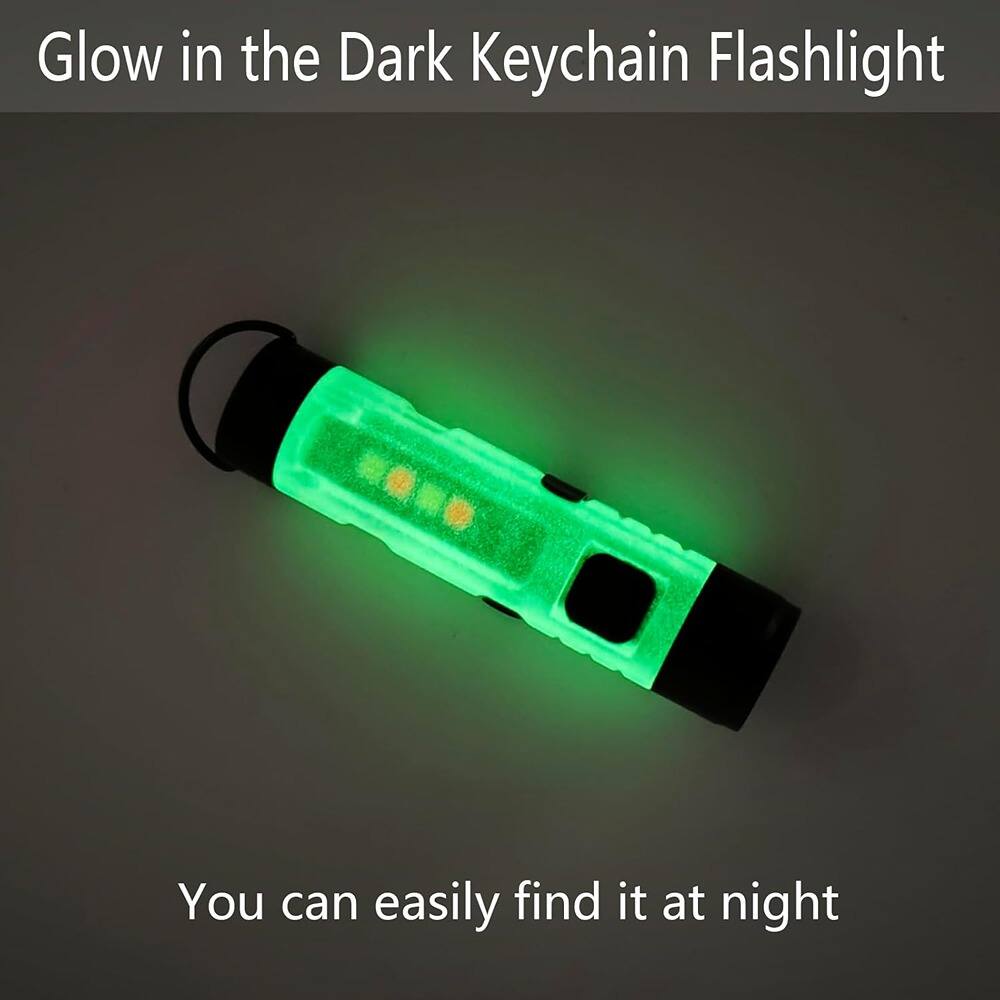 Glow in the Dark Keychain Flashlight

You can easily find it at night