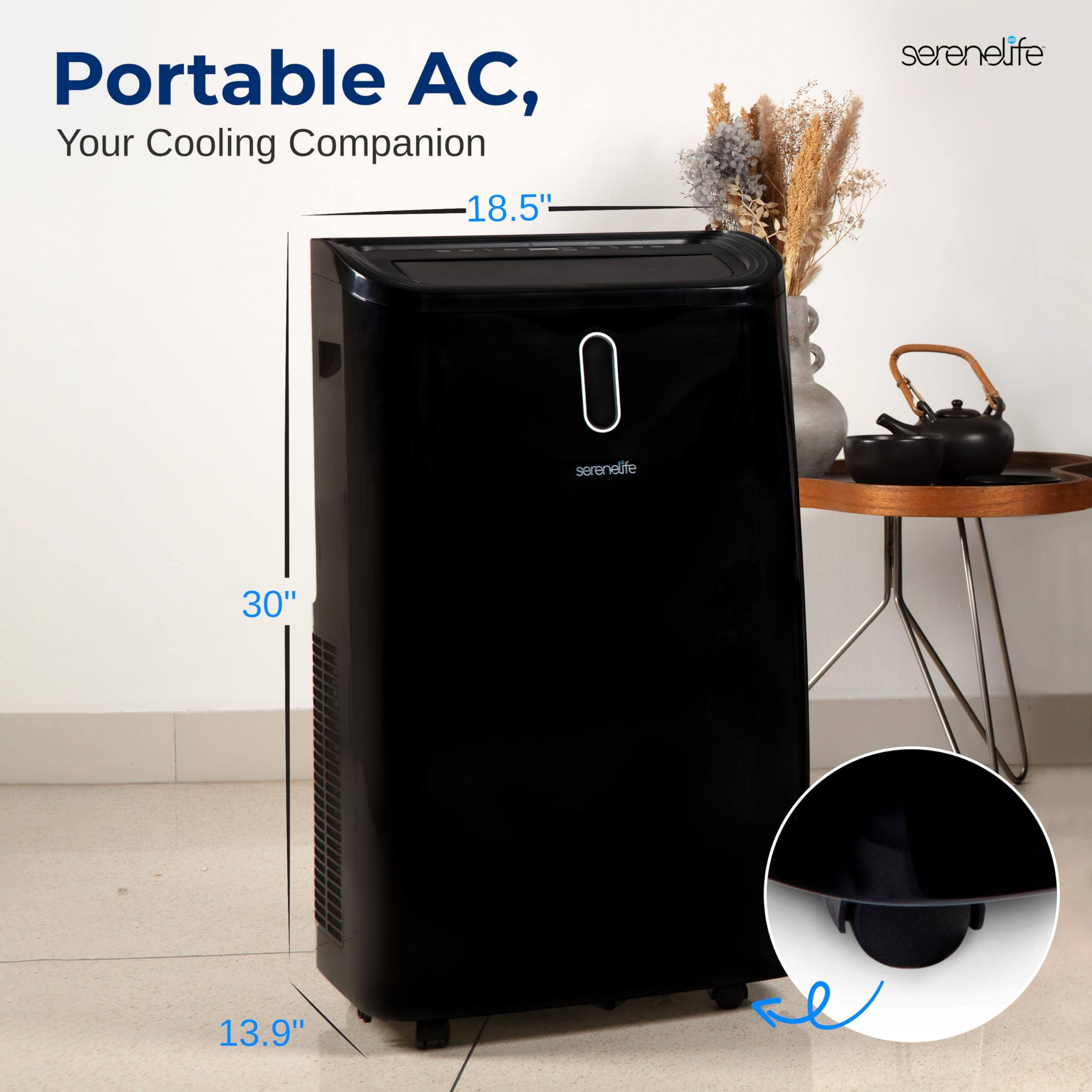 Portable AC, Your Cooling Companion  
serenelife  
18.5" x 30" x 13.9"