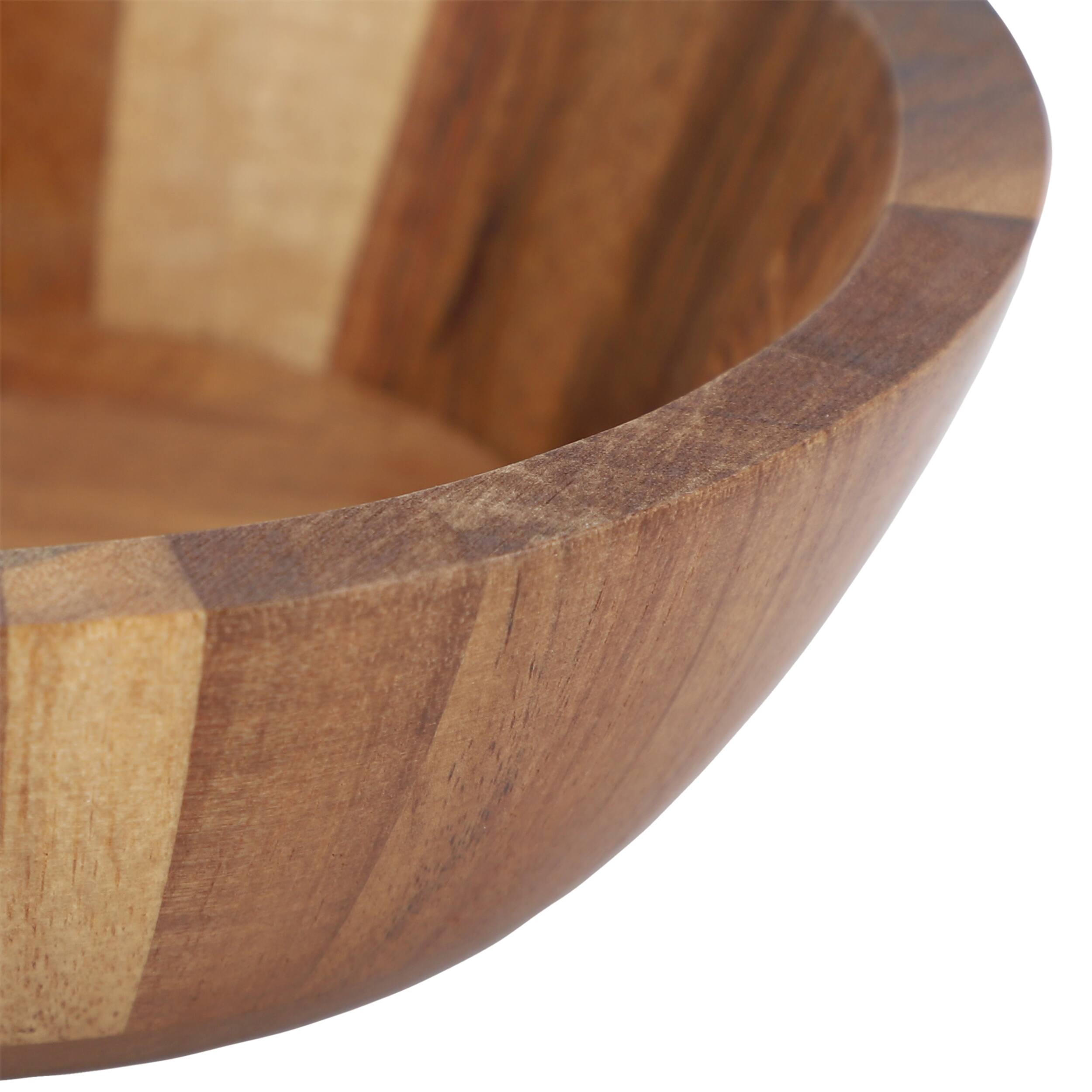 Alt View 3. MegaChef - MegaChef 4 Piece Acacia Wood 7 Inch Bowl Set - Brown.