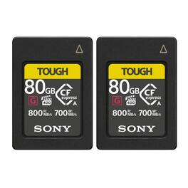 Sony - CFexpress Type A 80GB Memory Card (2-Pack) Bundle