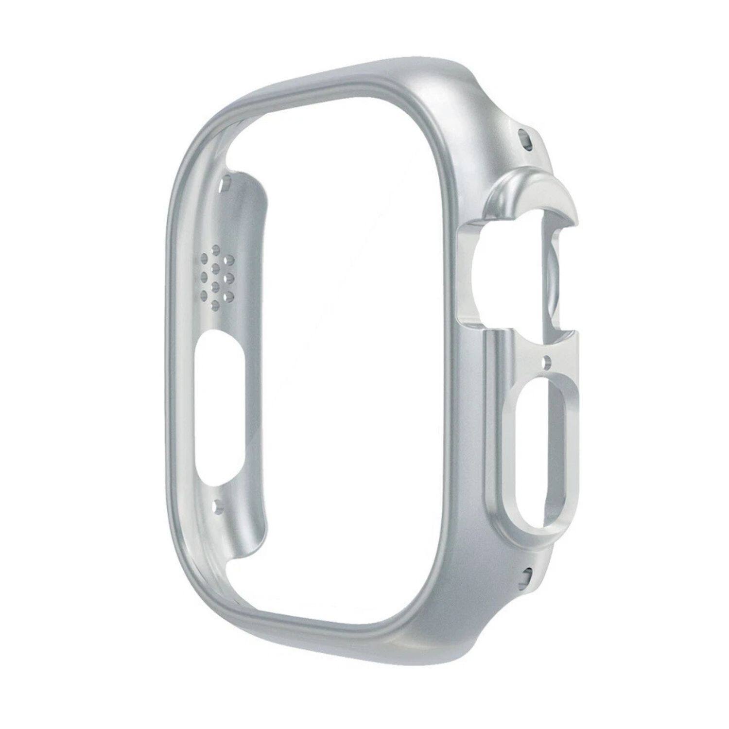 Stock Preferred - Watch Case Frame Protector 41mm Hard PC Bumper for Apple Watch Series 9 8 7 - Silver