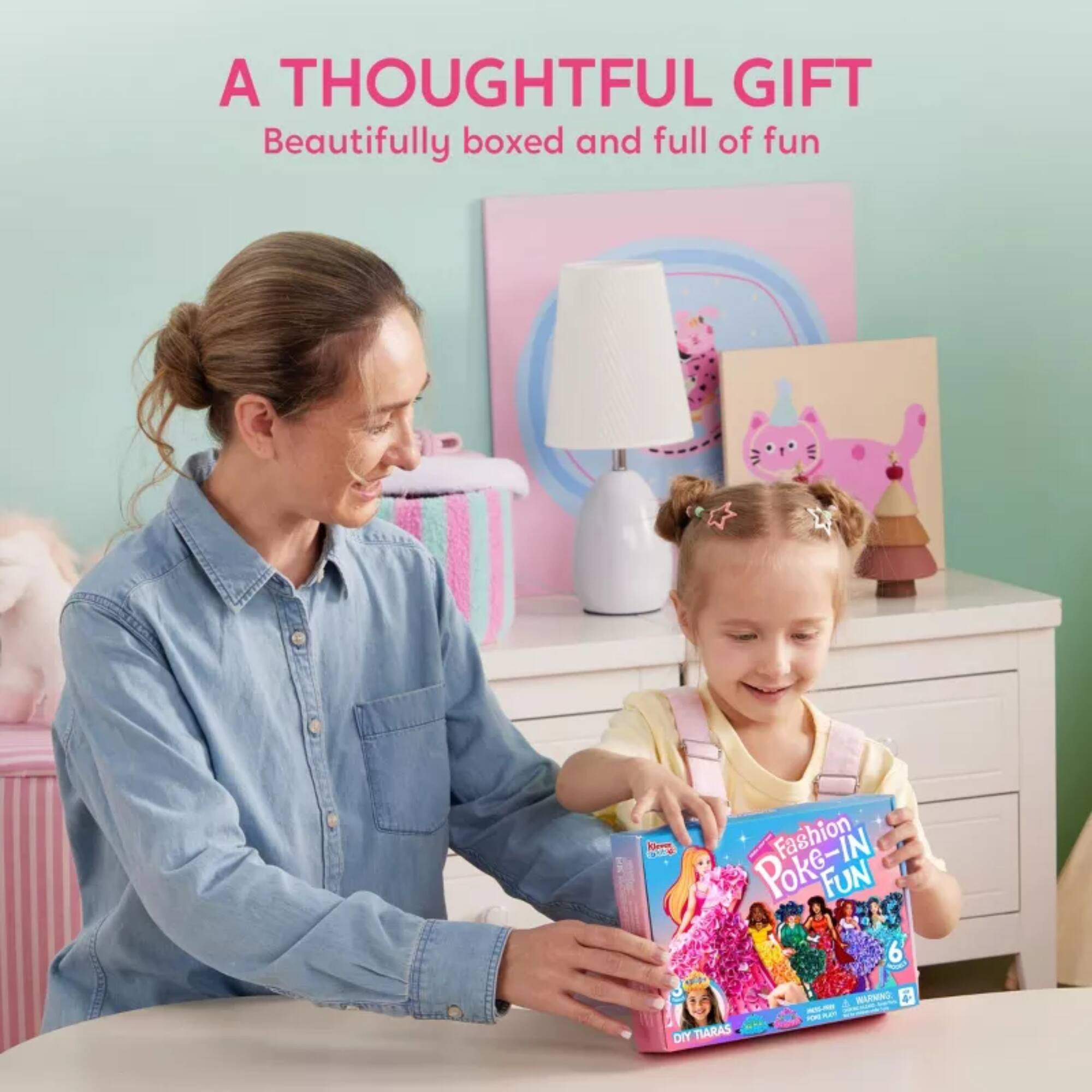 A THOUGHTFUL GIFT  
Beautifully boxed and full of fun  

Fashion Poke-IN  
FUN 6  
DIY TIARAS
