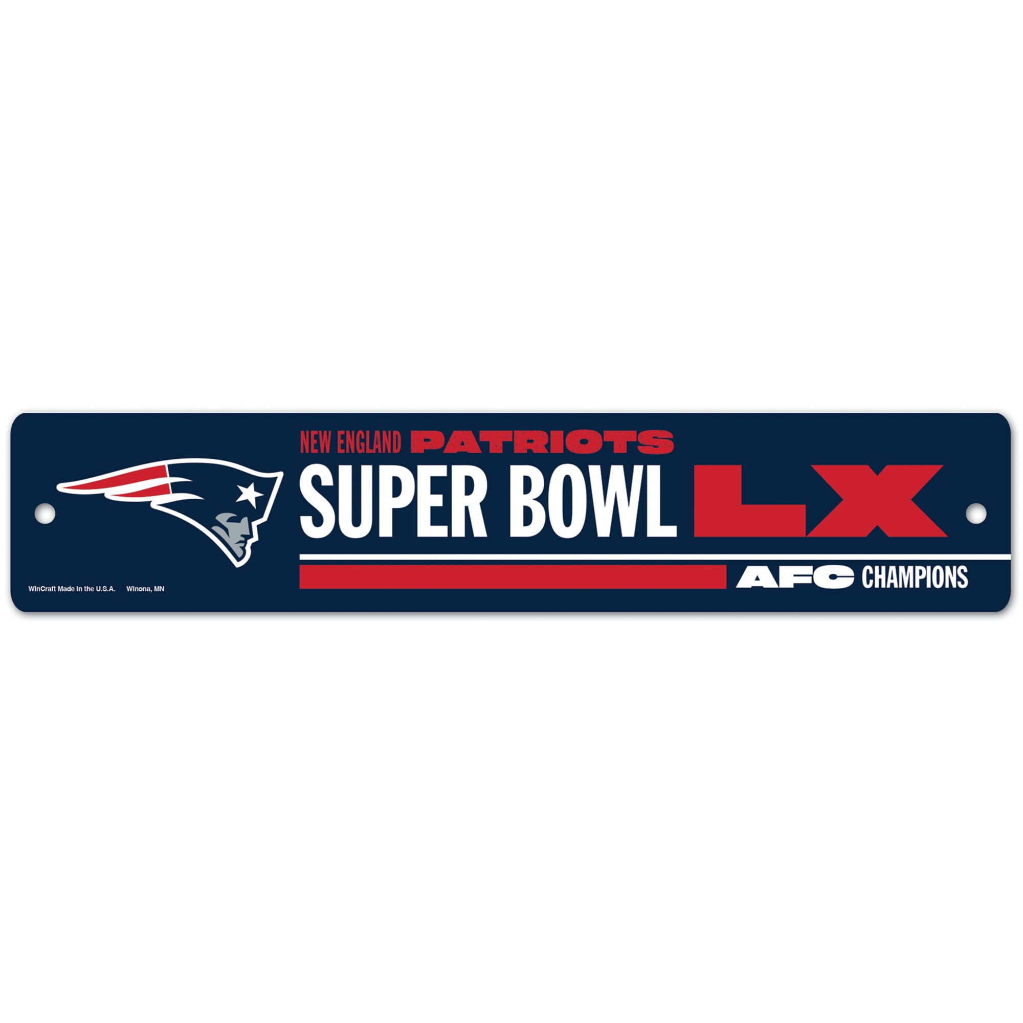 2025 AFC Champions 3.75" x 19" Street Sign