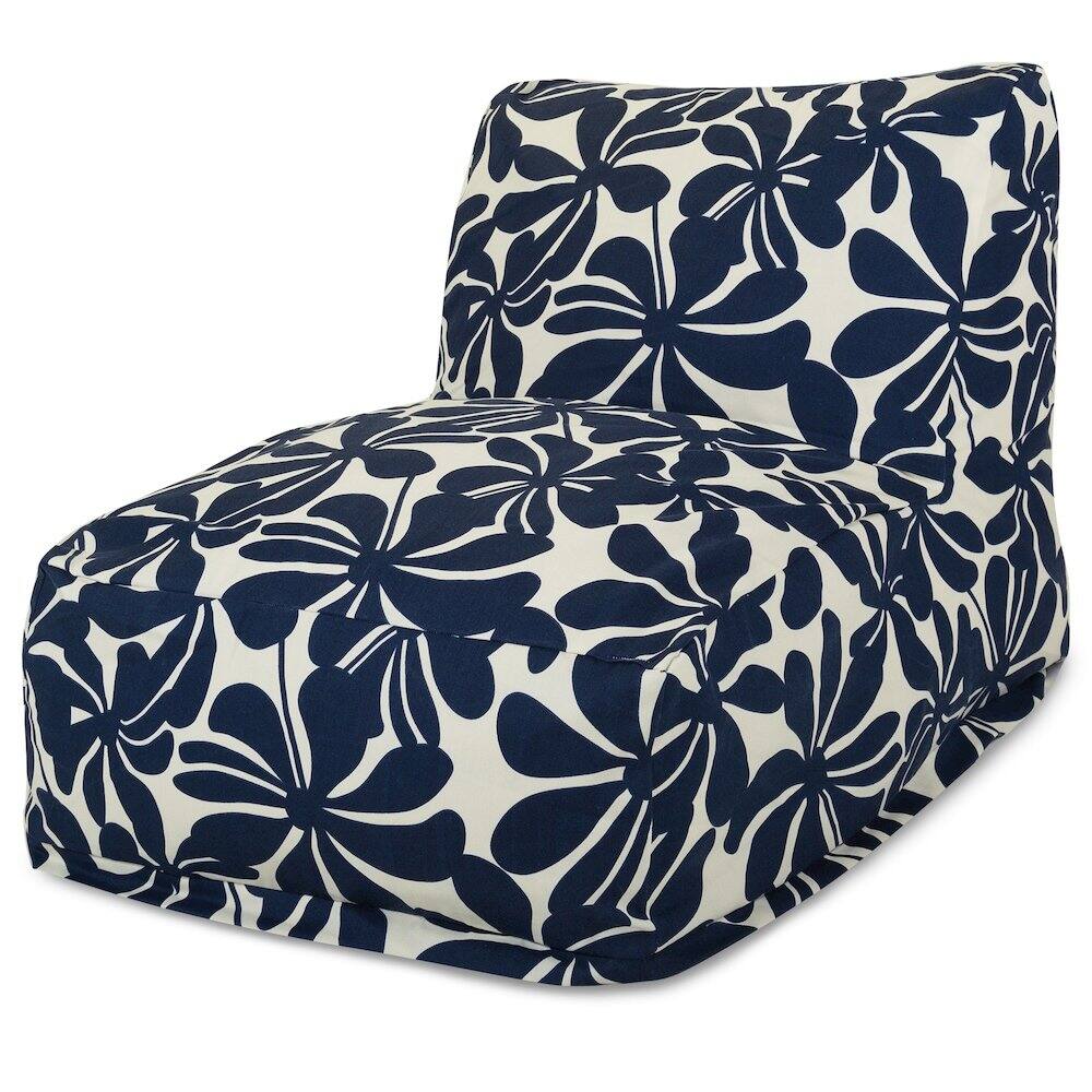 Front. Majestic Home - Chair Lounger Plantation Navy - Blue.