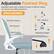 Adjustable Footrest Ring
Adjustable ankle loops, suitable for people of different heights, can improve your sitting experience
ERGONOMIC
Shoulders Support
Back Support
Waist Support
9.3" / 23.5cm
Adjusting Height
Adjusting Height