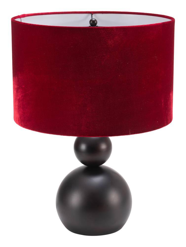 Left. Hivvago - Shobu Table Lamp Red - Red.