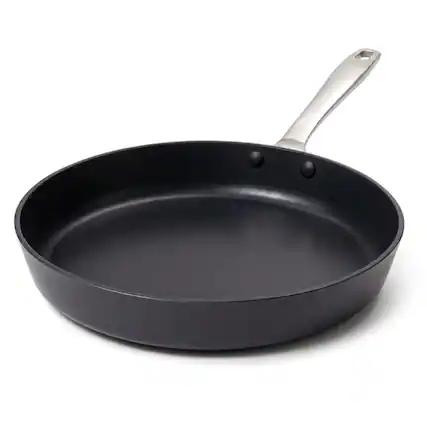 Front. Alva - Alva Maestro Ceramic Nonstick Frying Pan - Black.