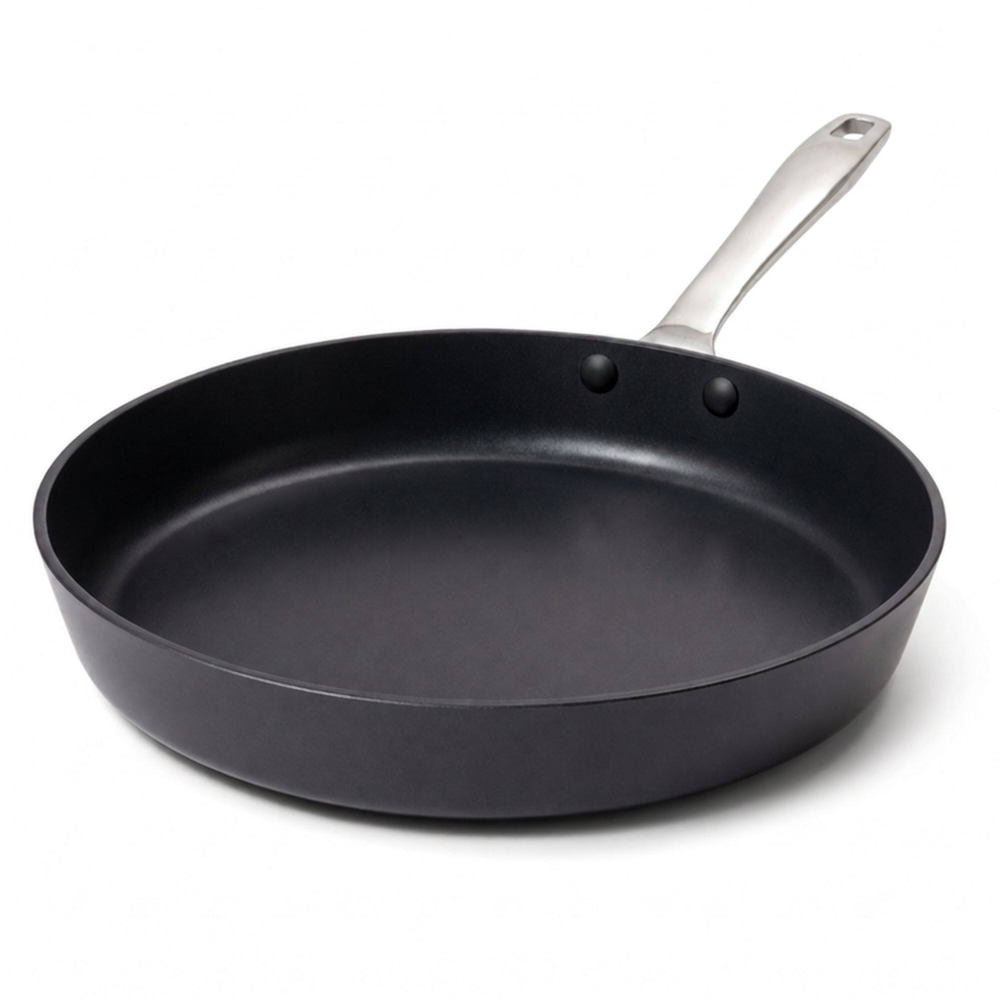 Front. Alva - Alva Maestro Ceramic Nonstick Frying Pan - Black.