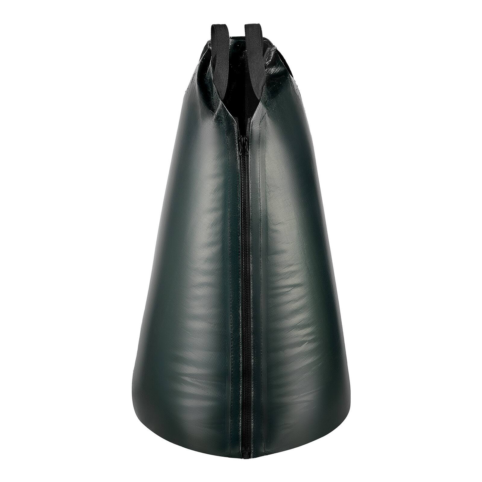 Alt View 5. VEVOR - 20 Gallon Tree Watering Bags, 8 Pack 3-4 Hours Slow Release Gator Bags for Trees, Heavy Duty PE Tree Drip Irrigation Bag - Dark Green.