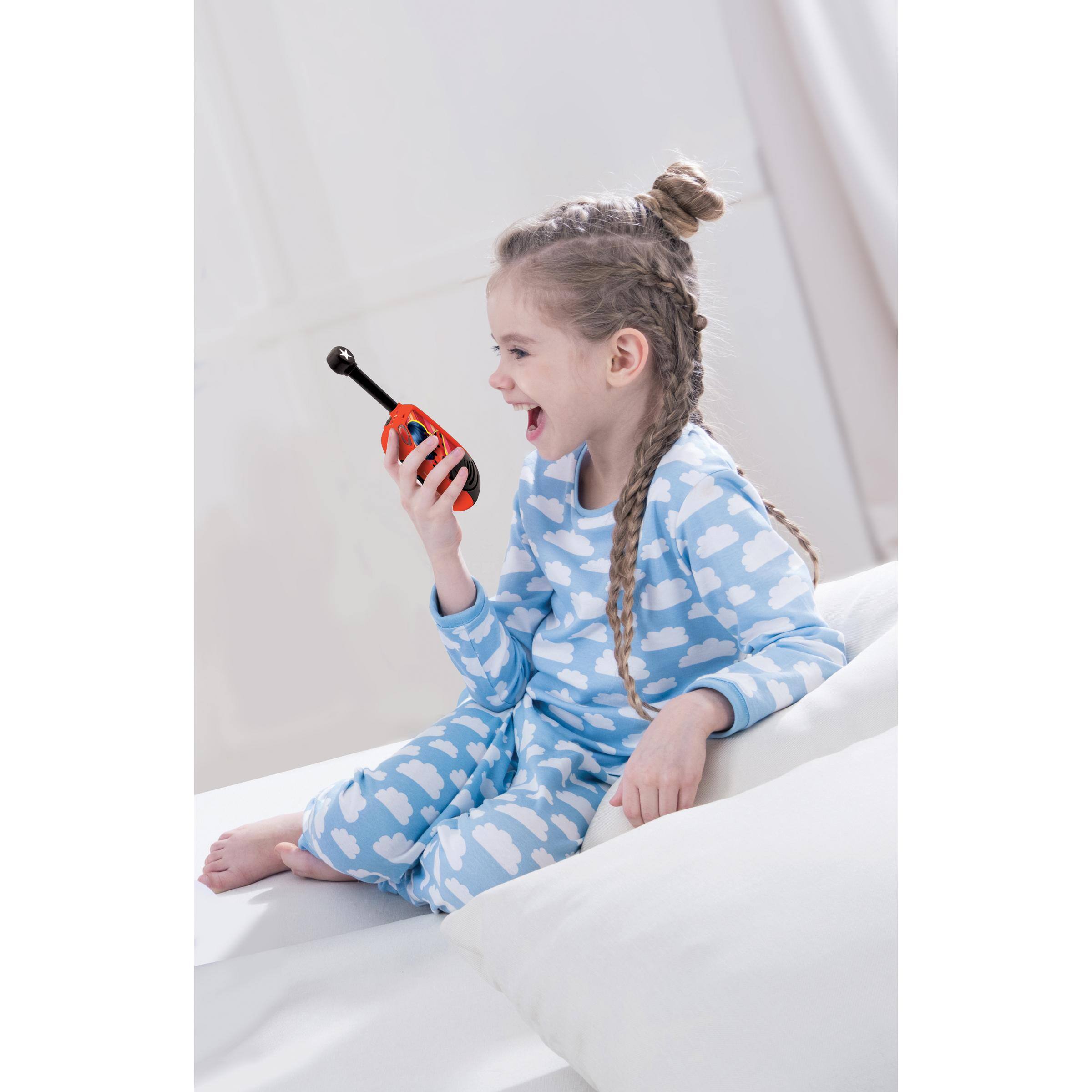 Alt View 6. Lexibook - Miraculous Digital Walkie-talkies up to 4km/2.5 Miles with Morse Lights Function - RED.