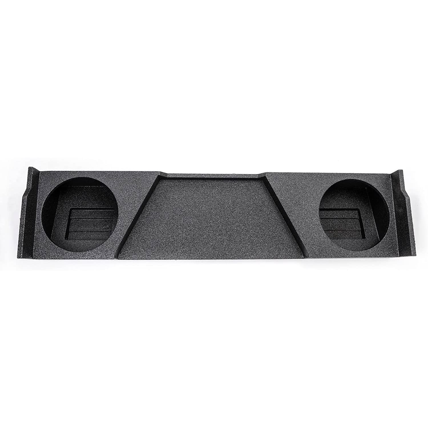 QPower - Dual 12" Sub Box for Chevy Silverado XCab, GMC Sierra XCab 07-13, Q-Bomb - Charcoal Black