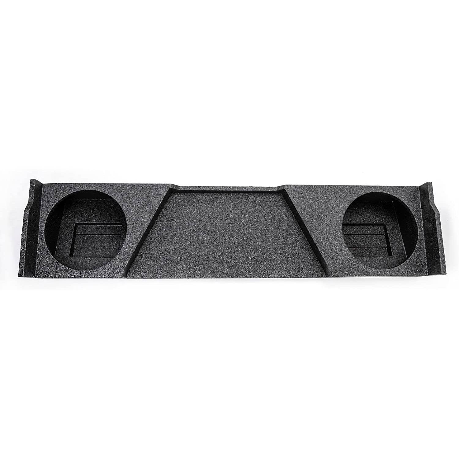 Front. QPower - QPower QBGMC12 2007 HT 12 Inch Subwoofer Enclosure for 2007 to 2013 GMC & Chevy - Charcoal Black.