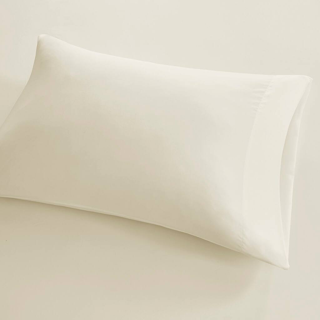 Alt View 3. Gracie Mills - Gracie Mills Thaddeus Cool Microfiber Sheet Set for All Night Comfort - Ivory.
