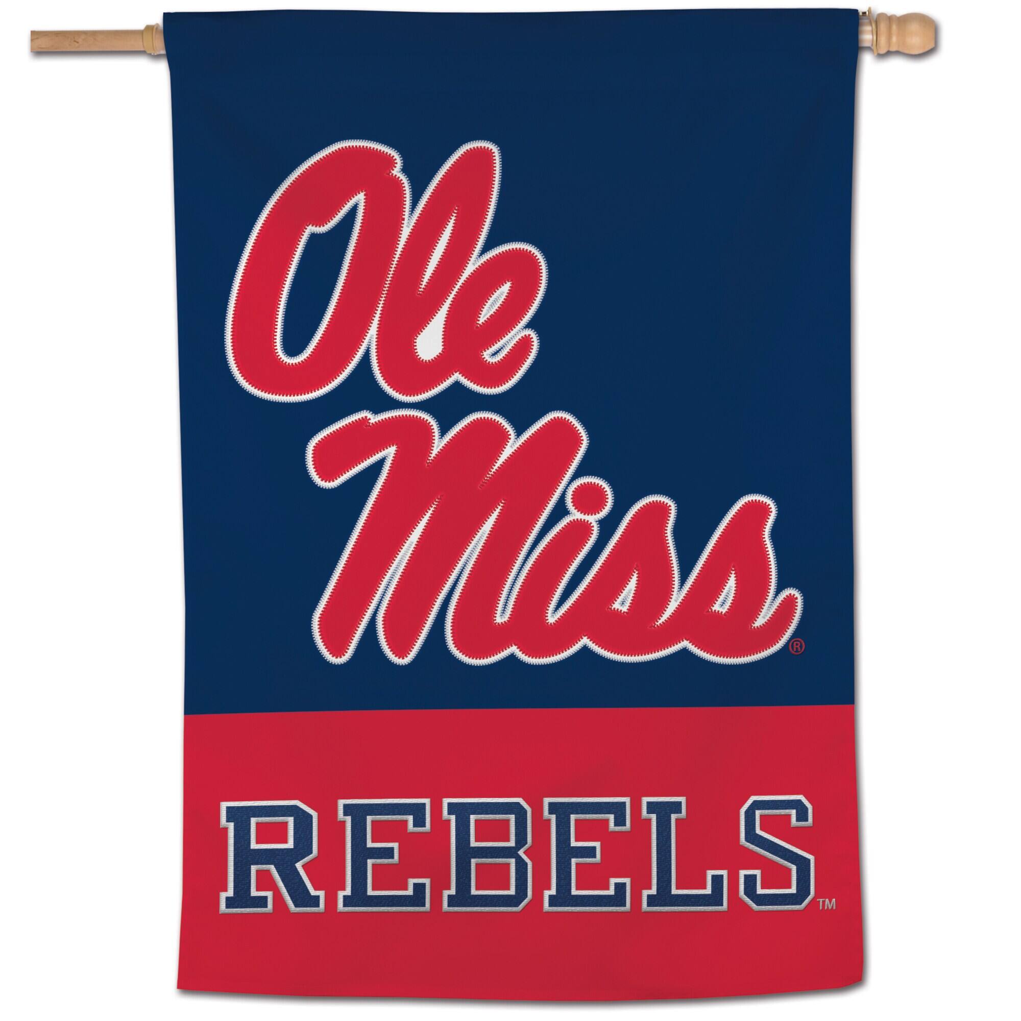 WinCraft - Ole Miss Rebels 28" x 40" Applique Vertical Banner - Multicolor