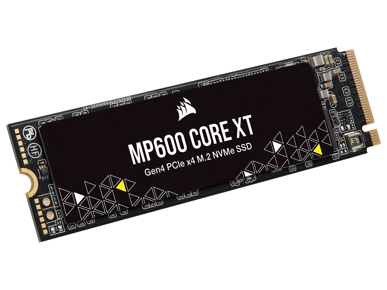 Sure, here is the corrected and grouped text:

- MP600 CORE XT
- Gen4 PCIe x4 M.2 NVMe SSD
- HF 03501525000095 00350L TA 000032E
- 1A-3200000352102600