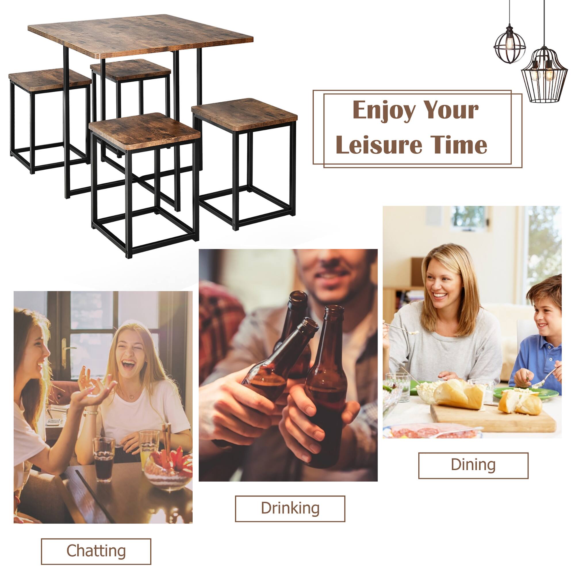 Enjoy Your Leisure Time: Dining Drinking Chatting