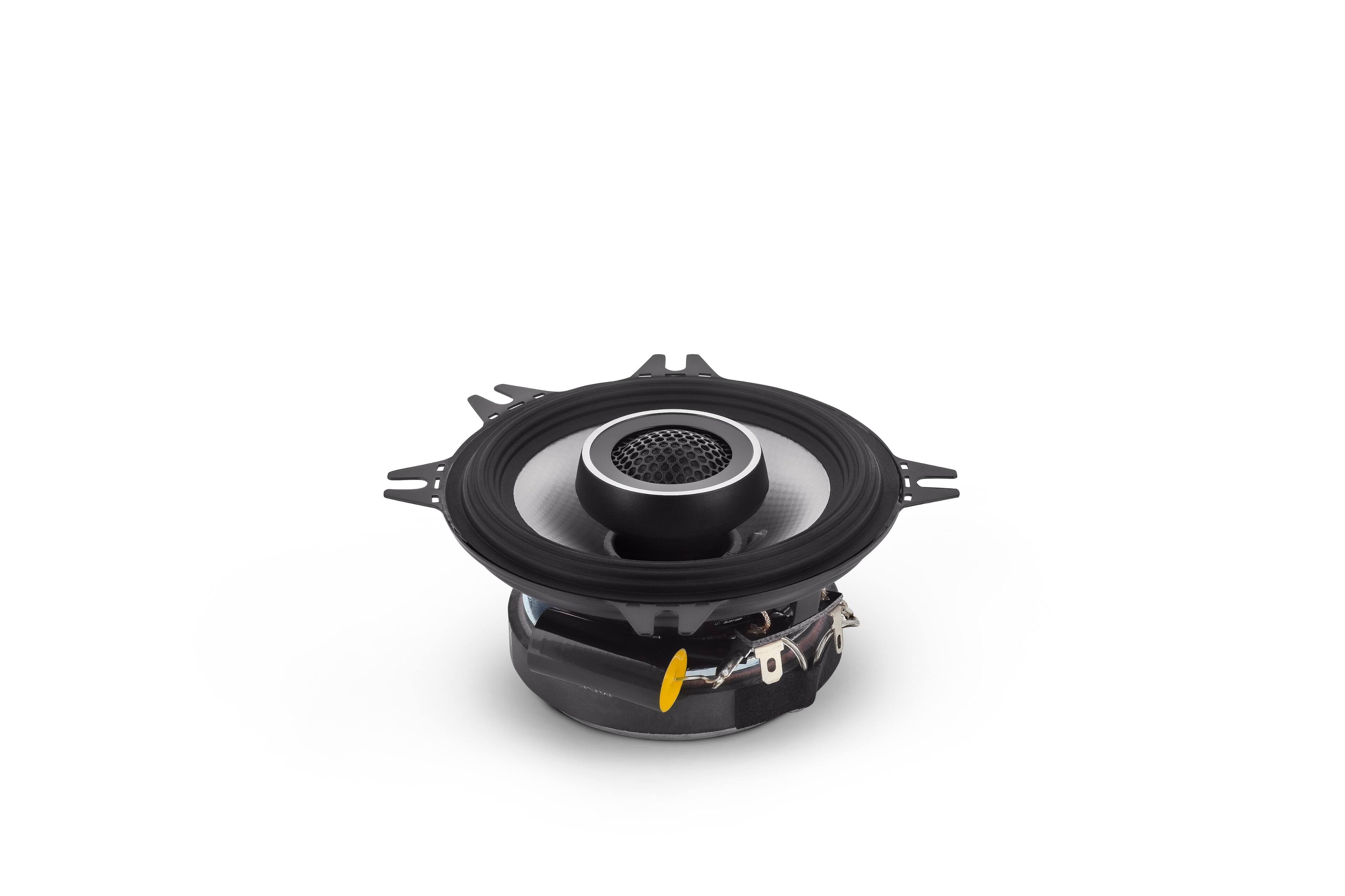 Angle. Alpine - S-Series 4" Hi-Resolution Coaxial Car Speakers with Glass Fiber Reinforced Cone (Pair) - Black.