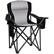Front. Bestier - Bestier Folding Steel Camping Chair with Side Pocket and Cup Holder for Fishing,Camping - Black.