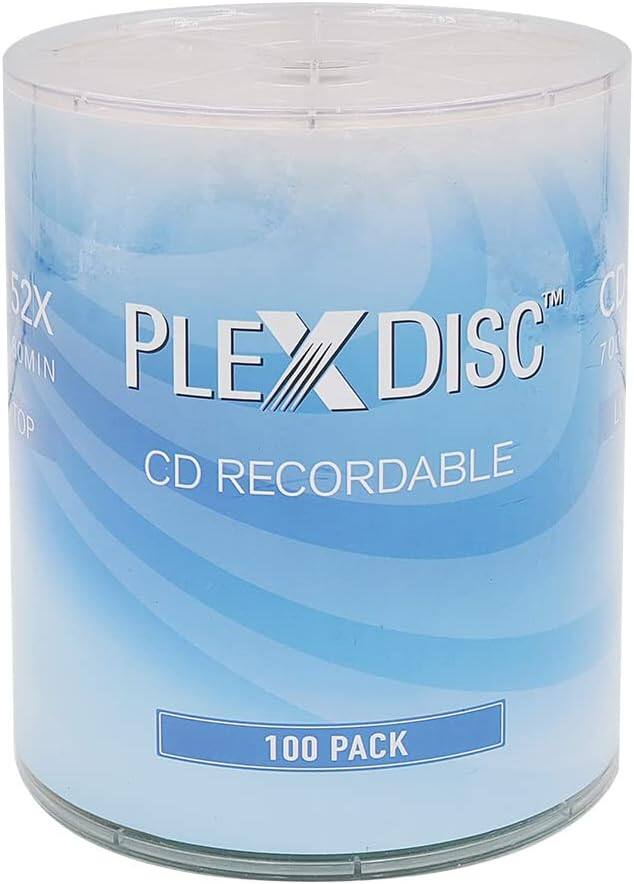 52X PLEX DISC™ CD RECORDABLE 700MB 100 PACK