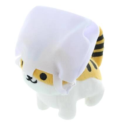 Front. Little Buddy - Neko Atsume: Kitty Collector 6" Plush: Breezy Bag - Multi-Color.