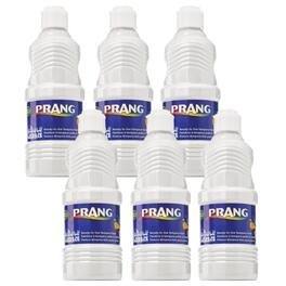 Prang - Washable Tempera Paint White 16 oz Pack of 6