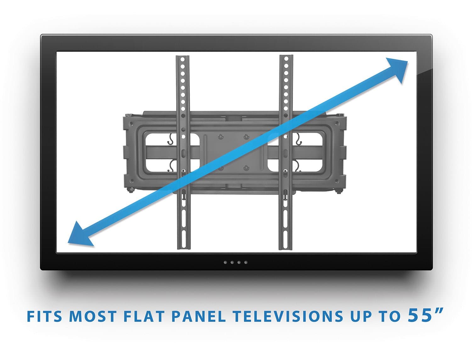 FITS MOST FLAT PANEL TELEVISIONS UP TO 55"