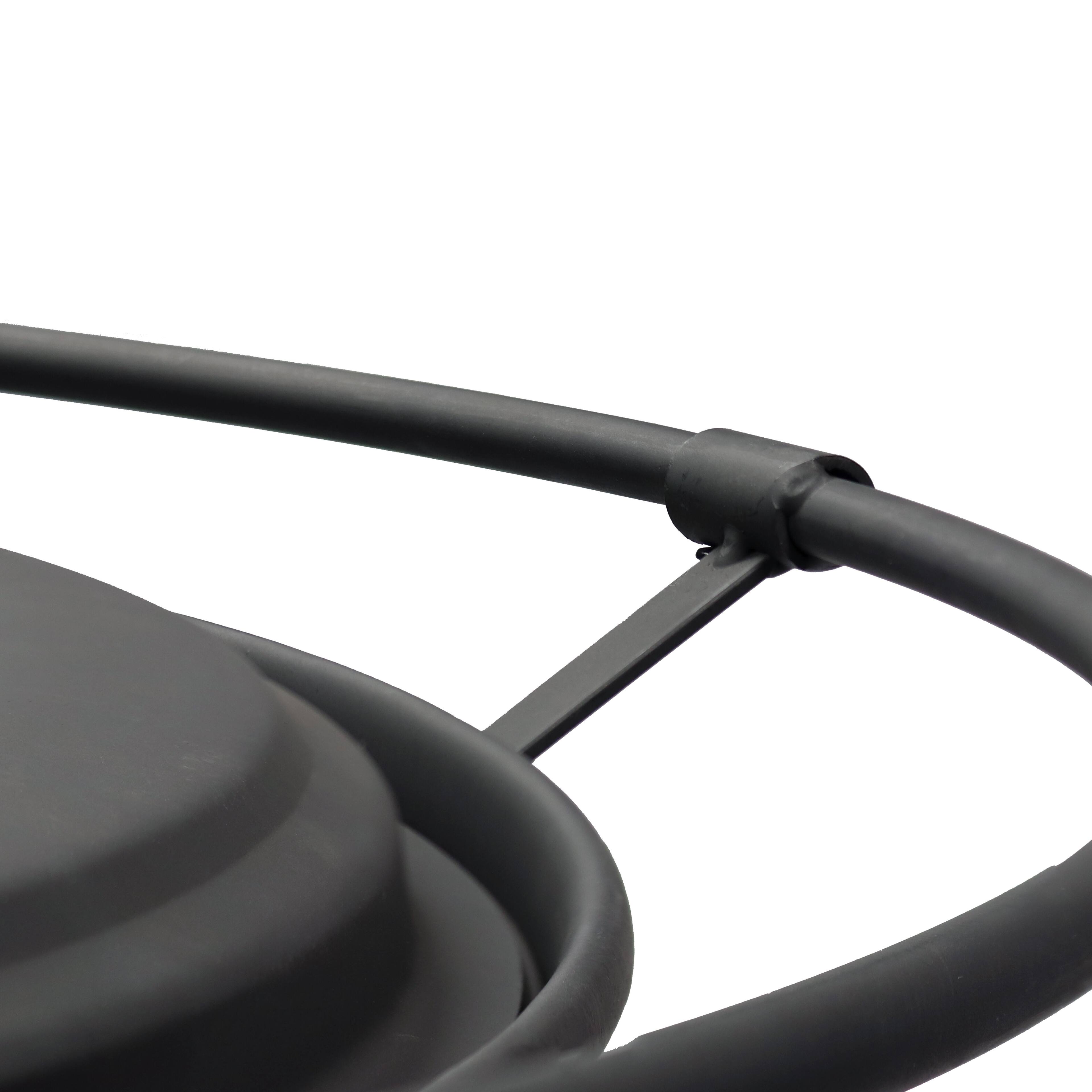 Alt View 6. Sunnydaze - 30 in Crossweave Smokeless Wood-Burning Fire Pit with Poker - Black.