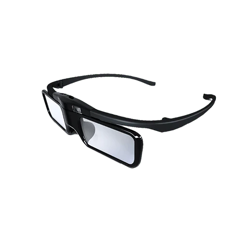 Front. JmGO - JMGO Active 3D Shutter Glasses - Black.