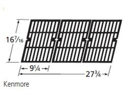 Music City Metals - MCM616161331 grid, ci, 16.4375 x 27.75; Kenmore